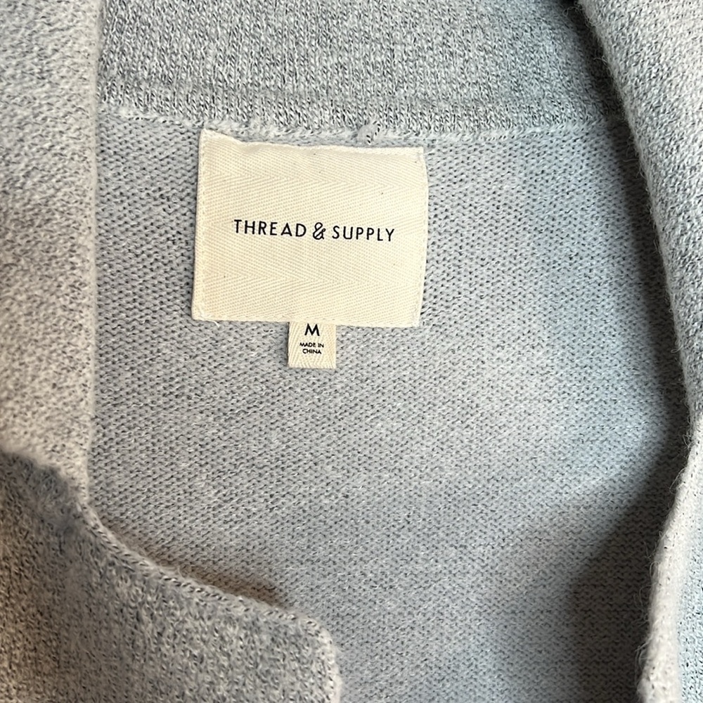 Thread & Supply women’s size M Cardigan Sweater Open Front - Picture 4 of 7